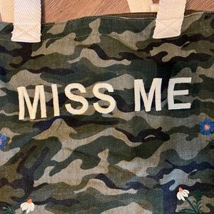 Miss Me Camo Tote Bag